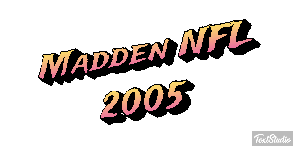 Madden NFL 2005 Efeito do texto