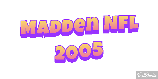 Madden NFL 2005 Efeito do texto