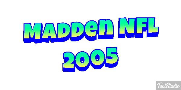 Madden NFL 2005 Efeito do texto