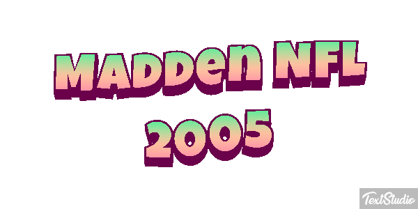 Madden NFL 2005 Efeito do texto