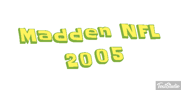 Madden NFL 2005 Efeito do texto