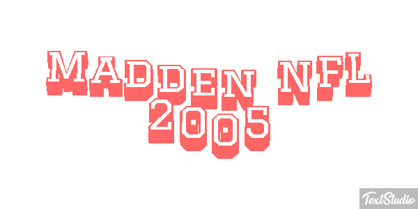 Madden NFL 2005 Efeito do texto