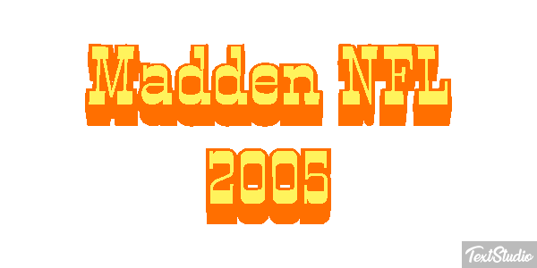 Madden NFL 2005 Efeito do texto