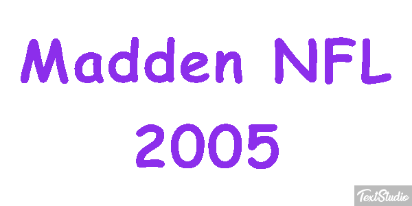 Madden NFL 2005 Efeito do texto