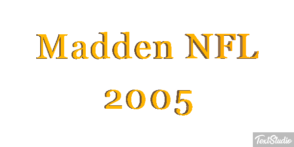 Madden NFL 2005 Efeito do texto