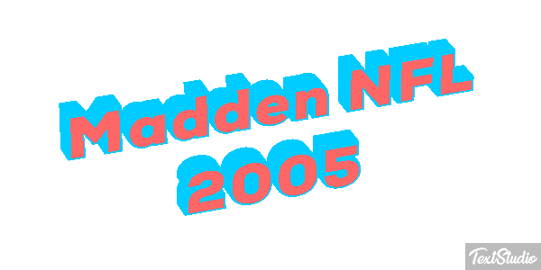 Madden NFL 2005 Efeito do texto