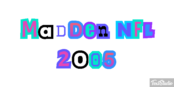 Madden NFL 2005 Efeito do texto