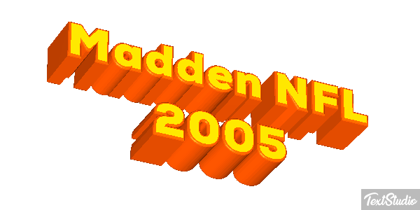 Madden NFL 2005 Efeito do texto