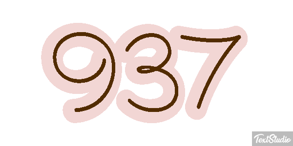 937 テキスト効果
