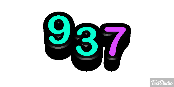 937 テキスト効果