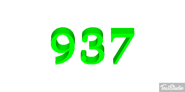 937 テキスト効果