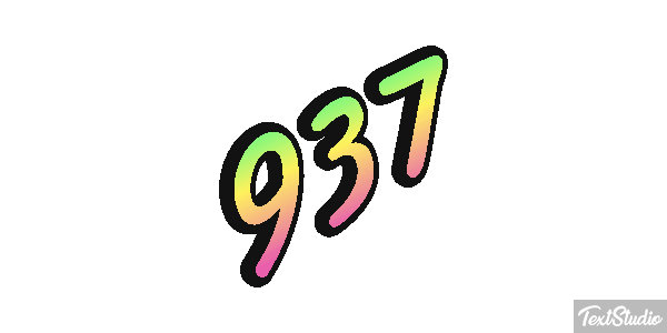 937 テキスト効果
