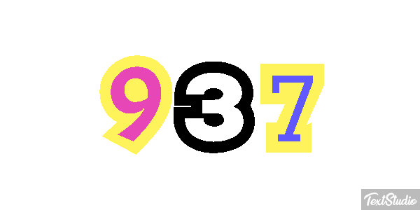 937 テキスト効果