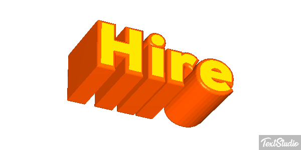 Hire Efecto de texto