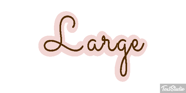 Large Efecto de texto