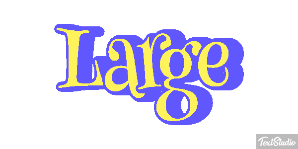 Large Efecto de texto