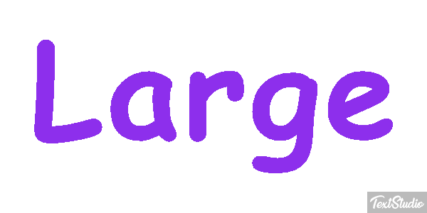 Large Efecto de texto