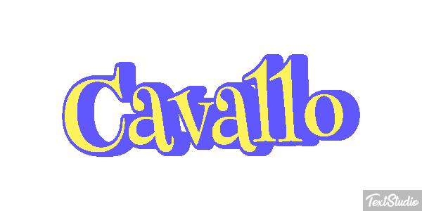 Cavallo Effetto testo