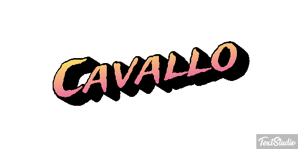 Cavallo Effetto testo