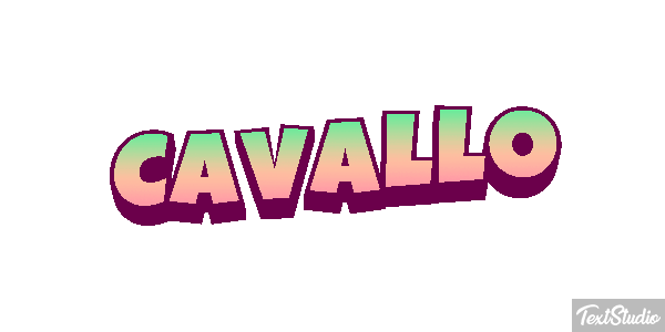 Cavallo Effetto testo