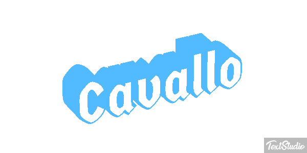 Cavallo Effetto testo