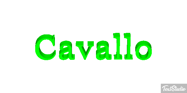 Cavallo Effetto testo