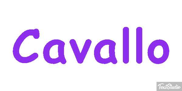 Cavallo Effetto testo