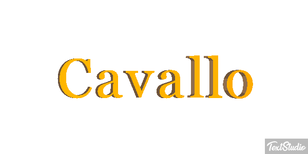 Cavallo Effetto testo