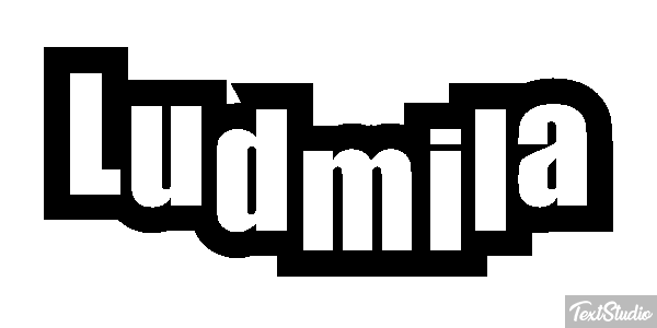 Ludmiła Text effect