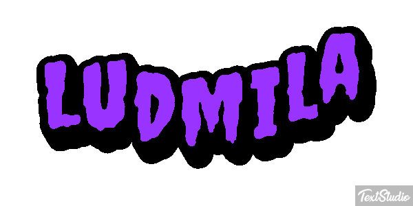 Ludmiła Text effect