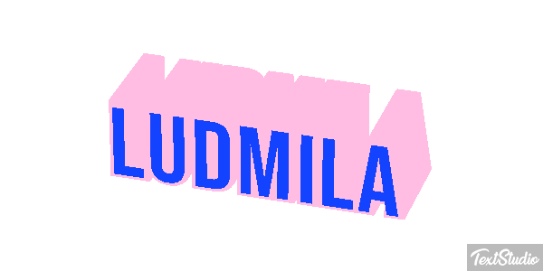 Ludmiła Text effect