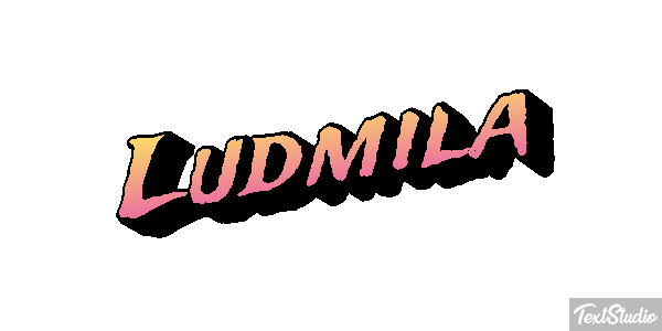 Ludmiła Text effect