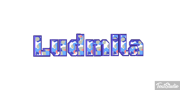 Ludmiła Text effect