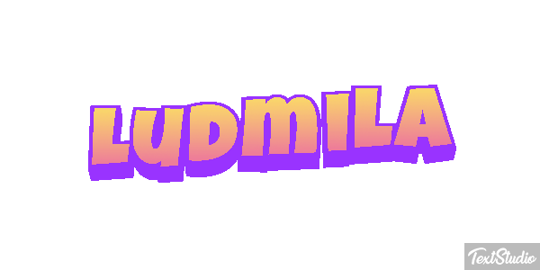 Ludmiła Text effect