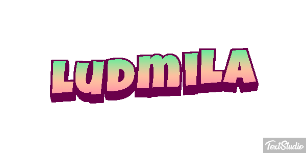 Ludmiła Text effect