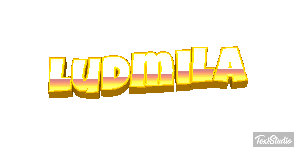 Ludmiła Text effect