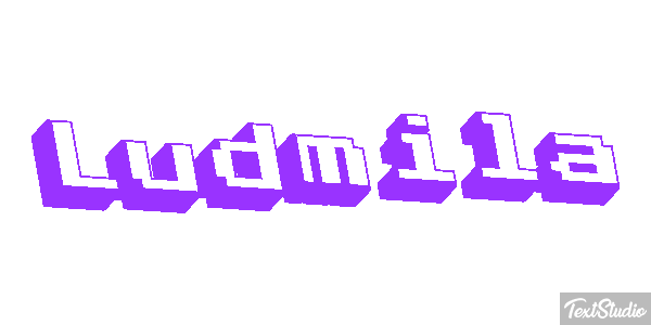 Ludmiła Text effect