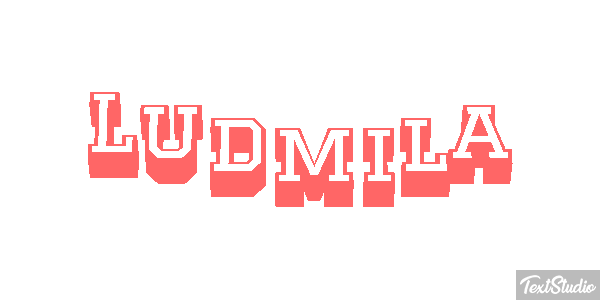 Ludmiła Text effect