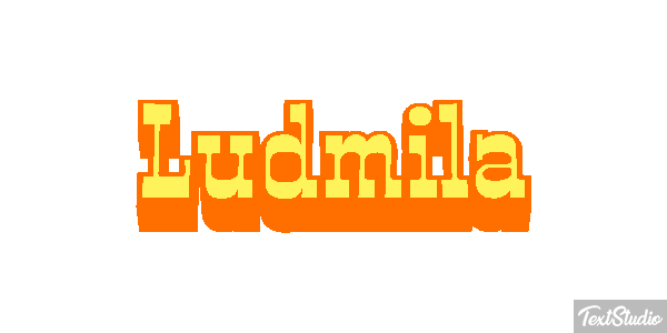 Ludmiła Text effect