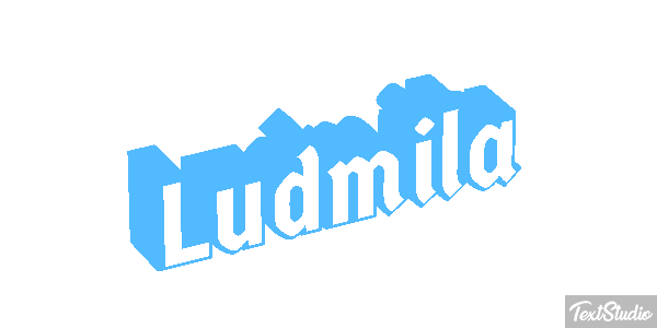 Ludmiła Text effect