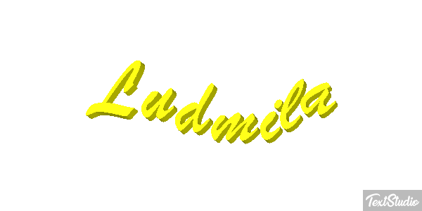Ludmiła Text effect