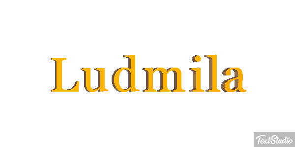 Ludmiła Text effect