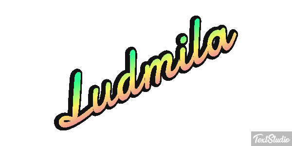 Ludmiła Text effect