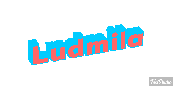 Ludmiła Text effect