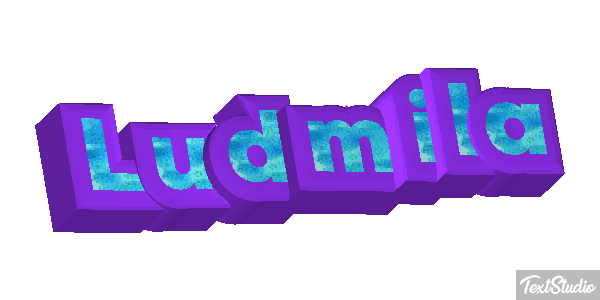 Ludmiła Text effect