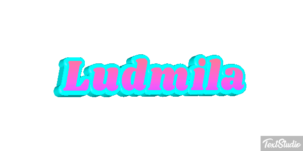 Ludmiła Text effect