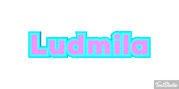 Ludmiła Text effect