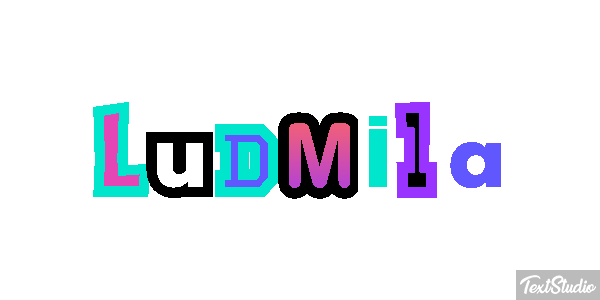 Ludmiła Text effect