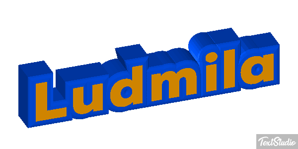 Ludmiła Text effect
