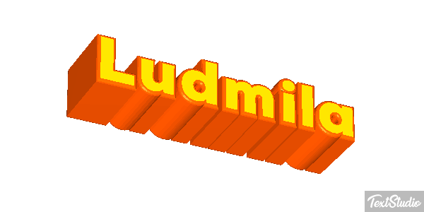 Ludmiła Text effect